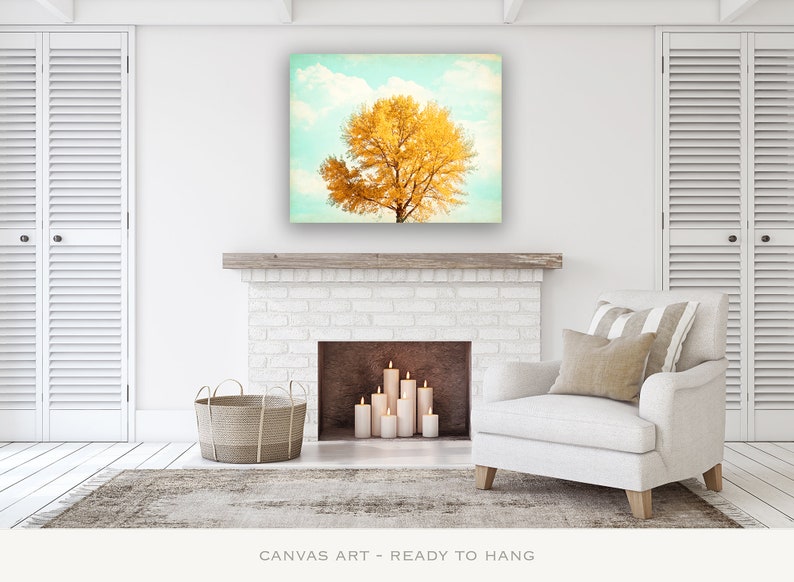 Autumn Artwork Canvas Prints Fall Home Decor Tree Wall Art Etsy