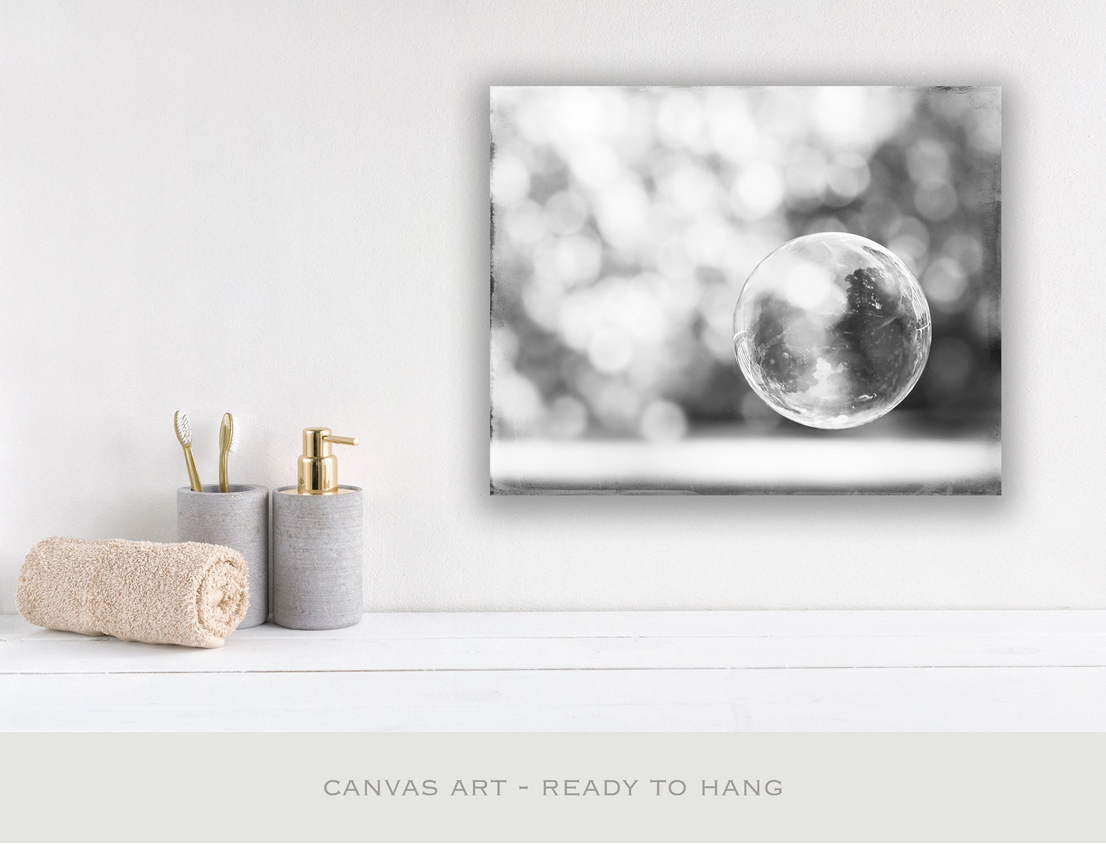 Gray Bathroom Decor Bath Wall Decor Bubbles Art Print Art Etsy