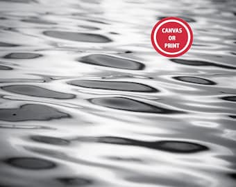 Black and White Ocean Print - Abstract Water Photography, - Coastal Wall Art
