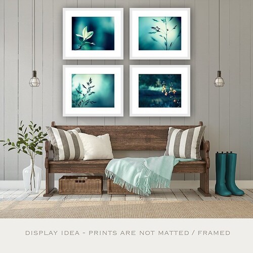 Nature Photography Dark Turquoise Teal Wall Art Aqua Blue Etsy