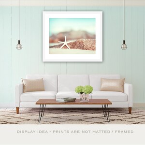 Seashore Photography starfish beach photography star fish coastal wall art aqua blue ocean white 11x14, 8x10 Photograph, Lucky Star image 5