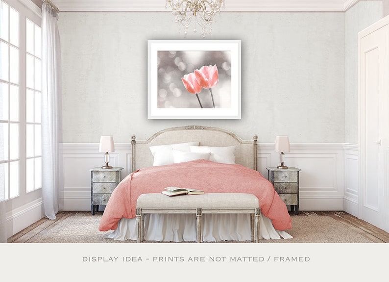 Peach Grey Photography Peach Nursery Wall Decor Light Peach Etsy