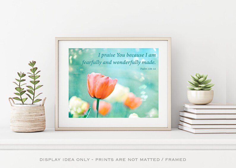 Nursery Bible Verse Wall Art Psalm 139 14 I Am Fearfully and Etsy