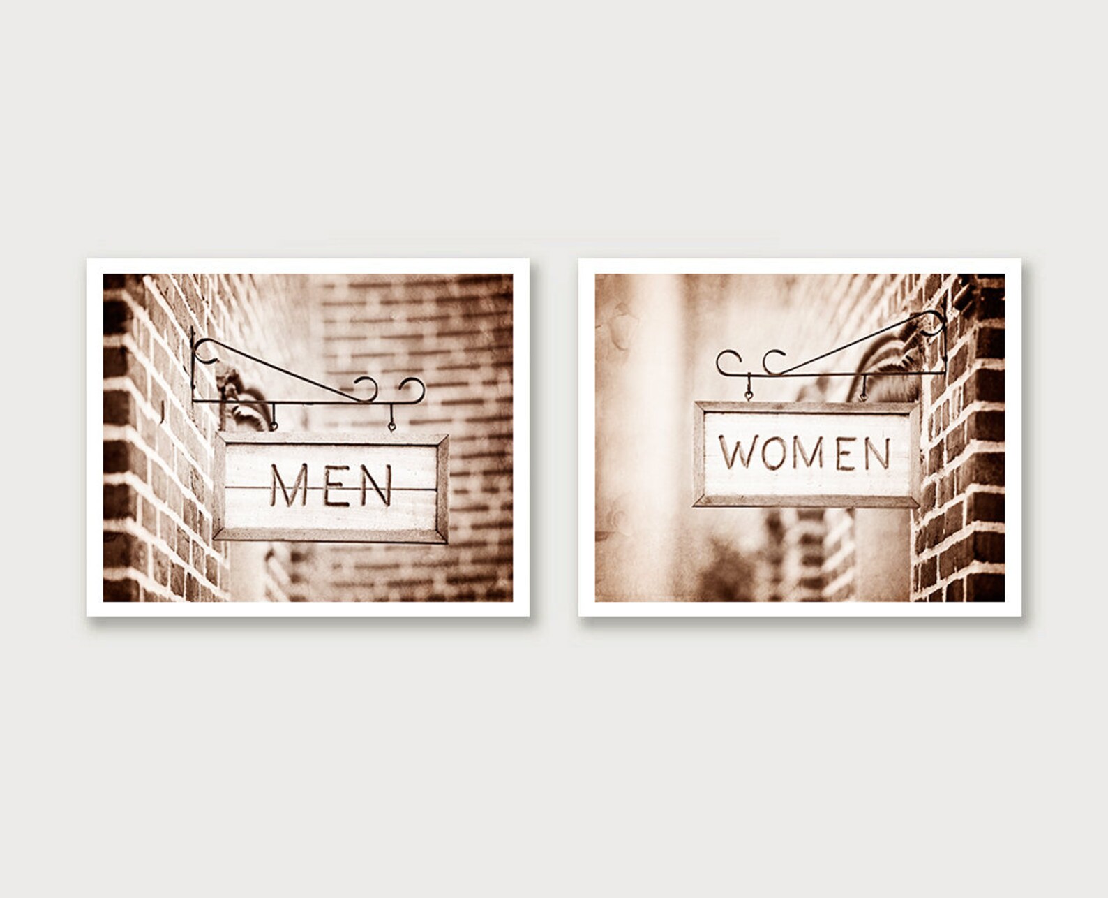 Rustic Bathroom Wall Decor Farmhouse Bathroom Wall Art Set - Etsy