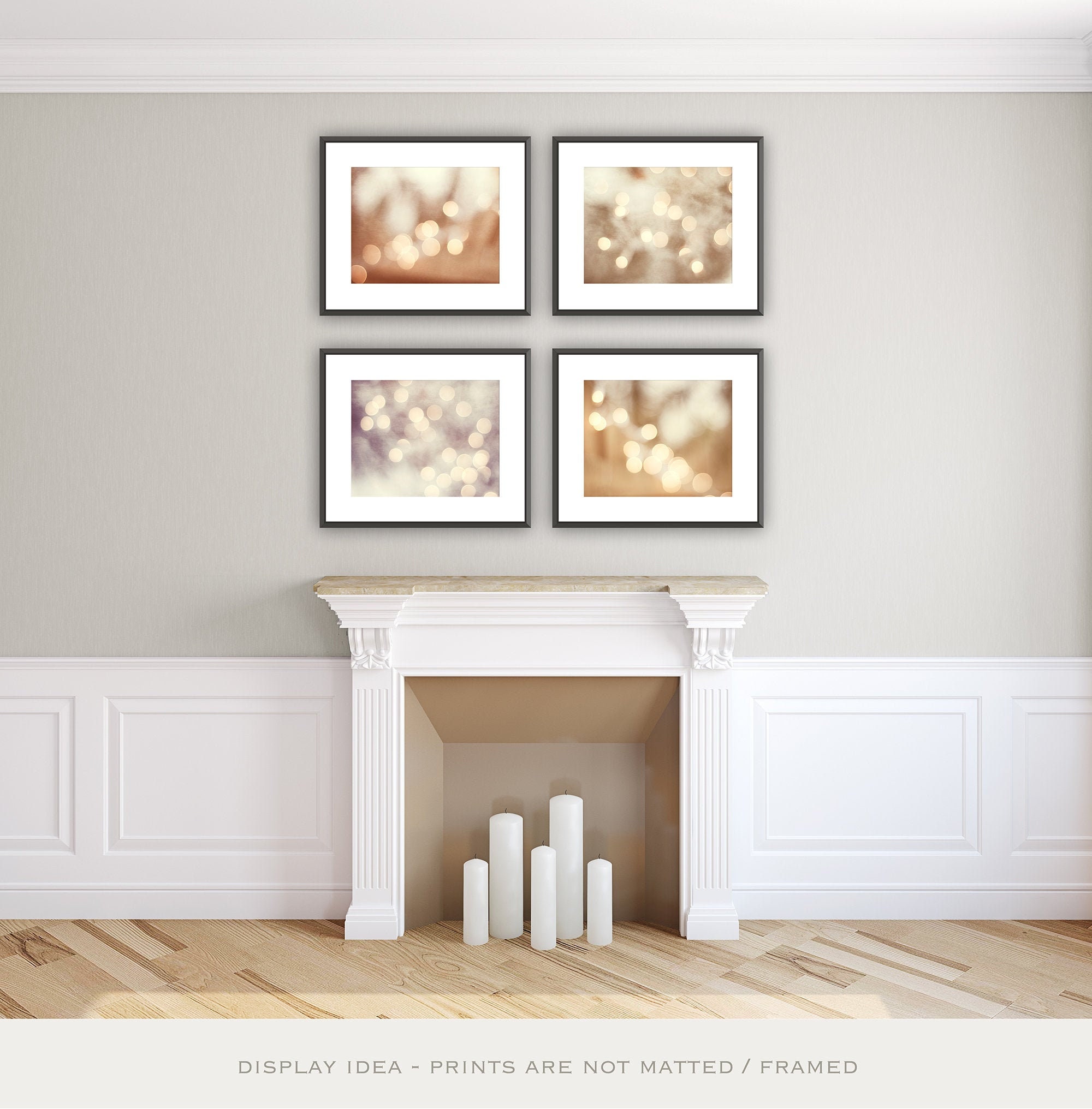 Gallery Wall Art Set of Four Prints Abstract Art Set 4 Piece Etsy