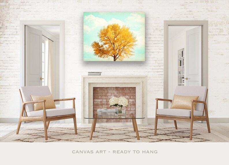 Autumn Artwork Canvas Prints Fall Home Decor Tree Wall Art Etsy
