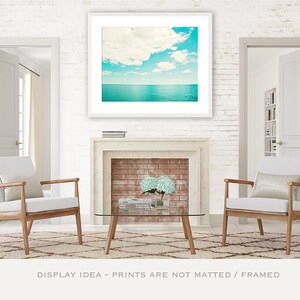 Ocean Print, Beach Artwork, Turquoise Wall Art, Modern Coastal Decor, Teal Artwork, Sea Photo, Aqua Wall Art, Coastal Bathroom, Seascape image 3