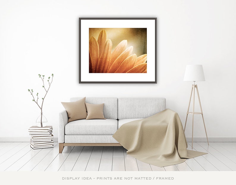 Burnt Orange Wall Art Modern Rustic Decor Rust Art Print Etsy