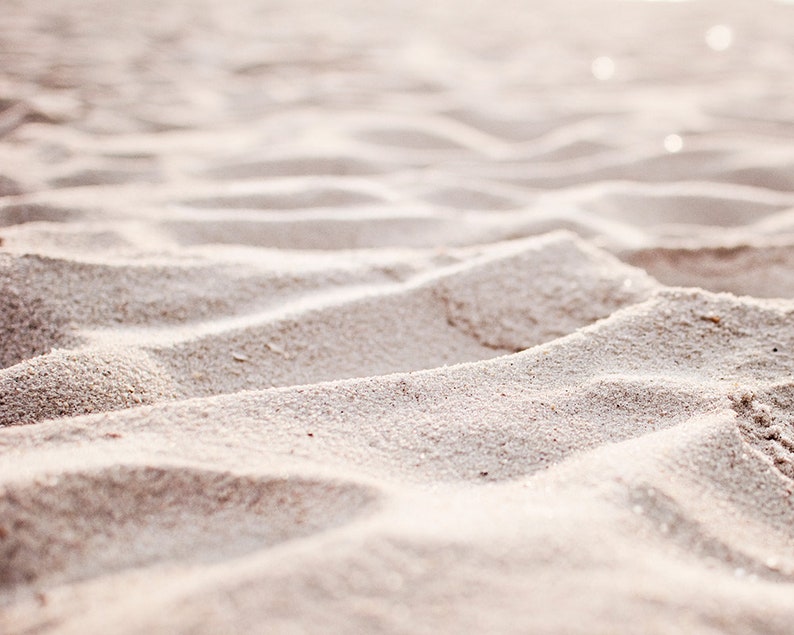 Sand Photography, beach photo beige cream light brown neutral wall art seashore print coastal photograph, 11x14, 8x10 Photo, Sandy Shore Print