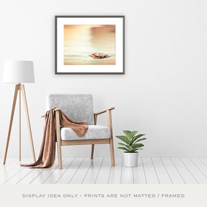 Seashell Print Beach Artwork Modern Coastal Decor, Shell Wall Art, Beach Photography in Gold, Peach, Orange, Beige, Cream image 4