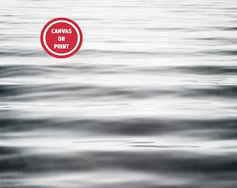 Black and White Abstract Ocean Wall Art, Calm Water Ripples Photography, Modern Coastal Wall Art Prints, Soothing Living Room Wall Art