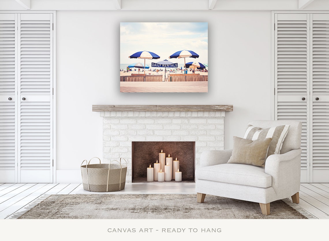 Large Beach Wall Art Canvas Coastal Prints Beach House Etsy