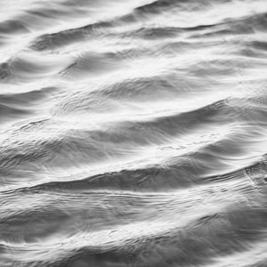 Black and White Photo Set Three Water Photographs, abstract ocean ripples grey gray sea beach print set coastal wall art 11x14, 8x10, 5x7 image 7