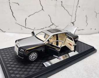 Rolls Royce Phantom Highly Detailed Diecast Car 1:24 Scale Model | Lights & Sound