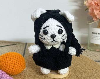Gothic Crochet Cat Pattern: Dark Amigurumi Doll PDF Pattern