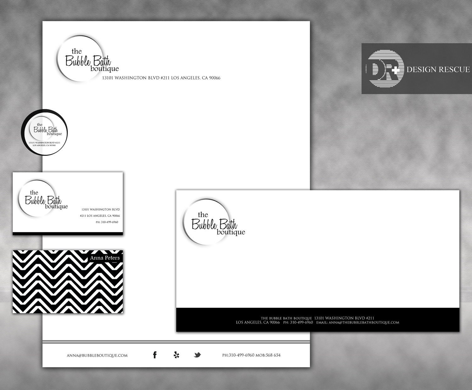 Pany Branding Letterhead Envelope And Business Card