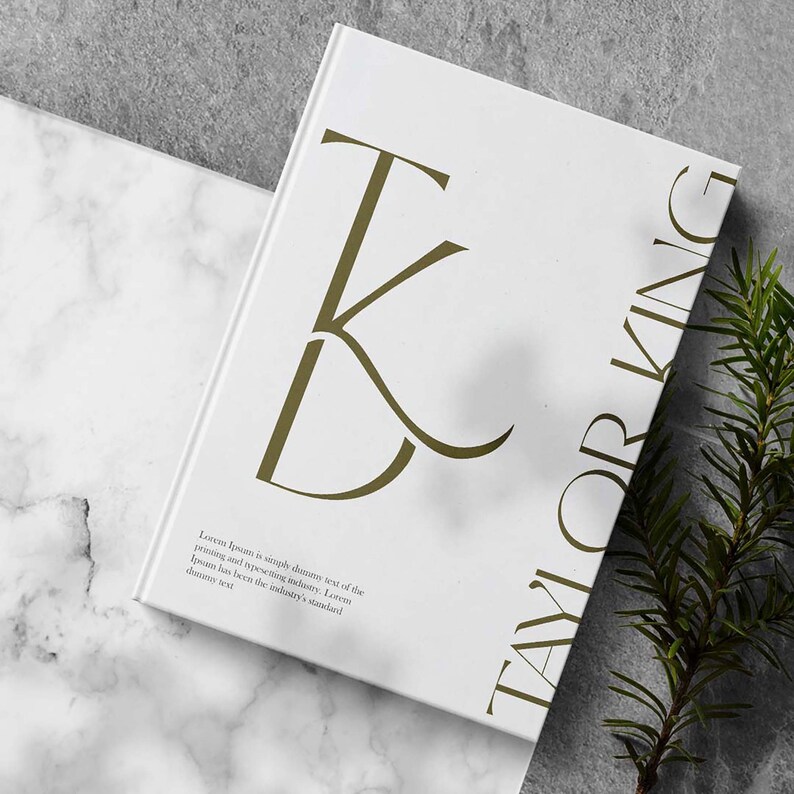 Elegant Type Based Branding Design - Etsy