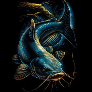 120 Premium-Halbton-Angel-T-Shirt-Design-Bundle für DTF- und DTG-Druck, Halbton-Exklusivpaket (Originalarbeit) Bild 5
