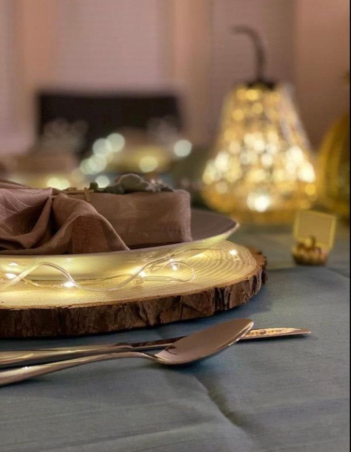 Wood Slice Plate Chargers, Rustic Table Decor, Set of 8 - Etsy
