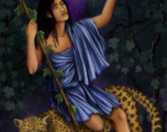 Dionysos Prayer Card