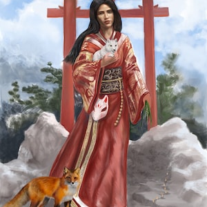 Inari prayer card