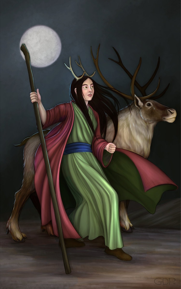 Elen of the Ways Prayer Card