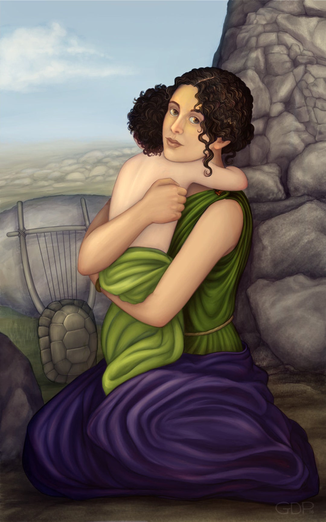 Maia Mother of Hermes Prayer Card Etsy