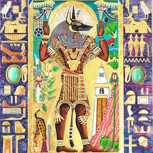 Anubis (Anpu) Prayer Card