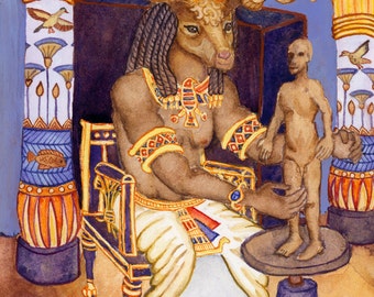 Khnum Prayer Card