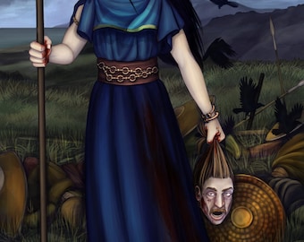 Morrigan Prayer Card
