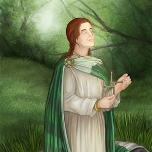 Brigid as Healer Prayer Card