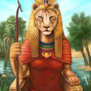 Sekhmet Prayer Card