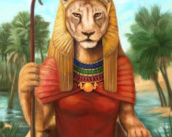 Sekhmet Prayer Card