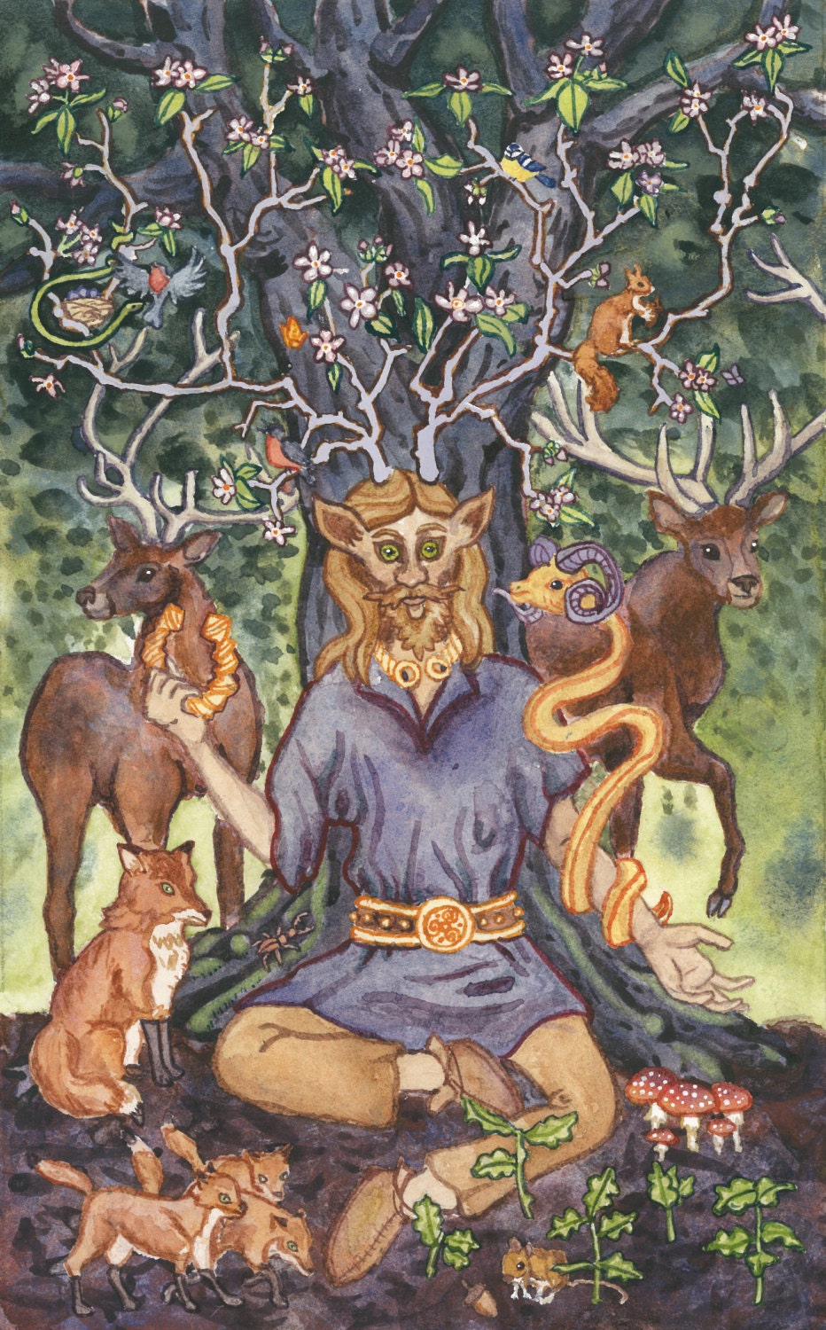 Cernunnos Prayer Card