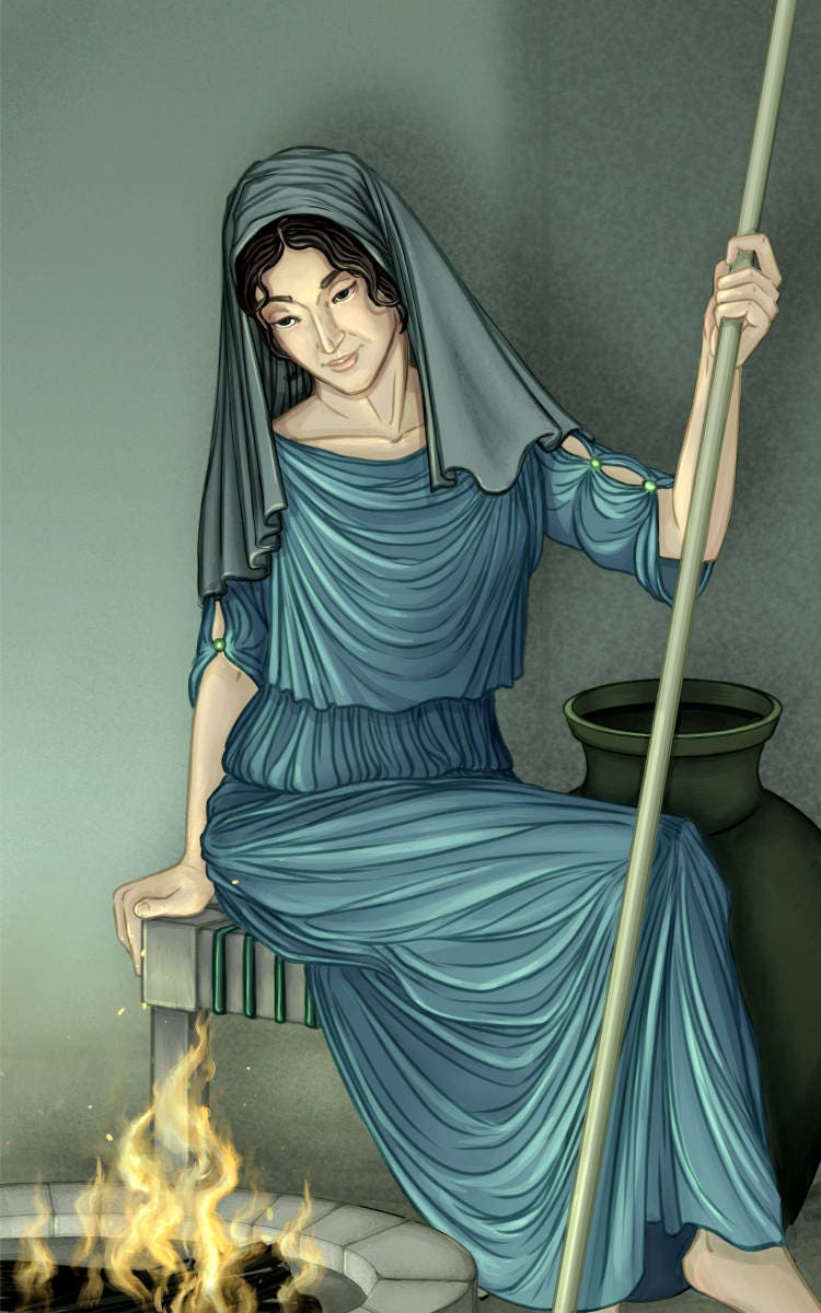 Hestia Prayer Card