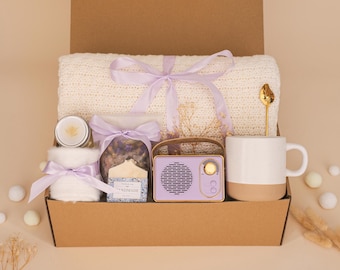 Holiday Gift Box,Hygge Gift Box for Women,Self Care Gift Box,Winter Gift Box Best Friend Box,Care Package SPA Gifts for Her Him,Gift for Mom
