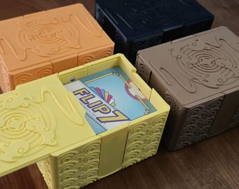 Flip 7 Portable Card Game Box for Sleeved Cards