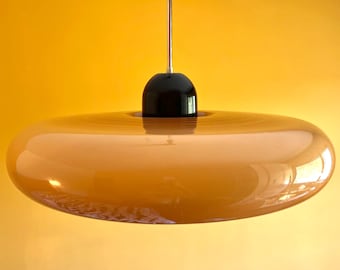 Zeldzame Guzzini XXL Giona UFO-hanglamp uit de jaren 70 van Meblo voor HG