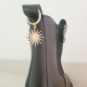 Himmlische Schuhanhänger, Strass Sonne, Mond und Sterne, Boot Zubehör