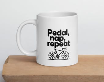 Cycling Mug – Pedal, nap, repeat