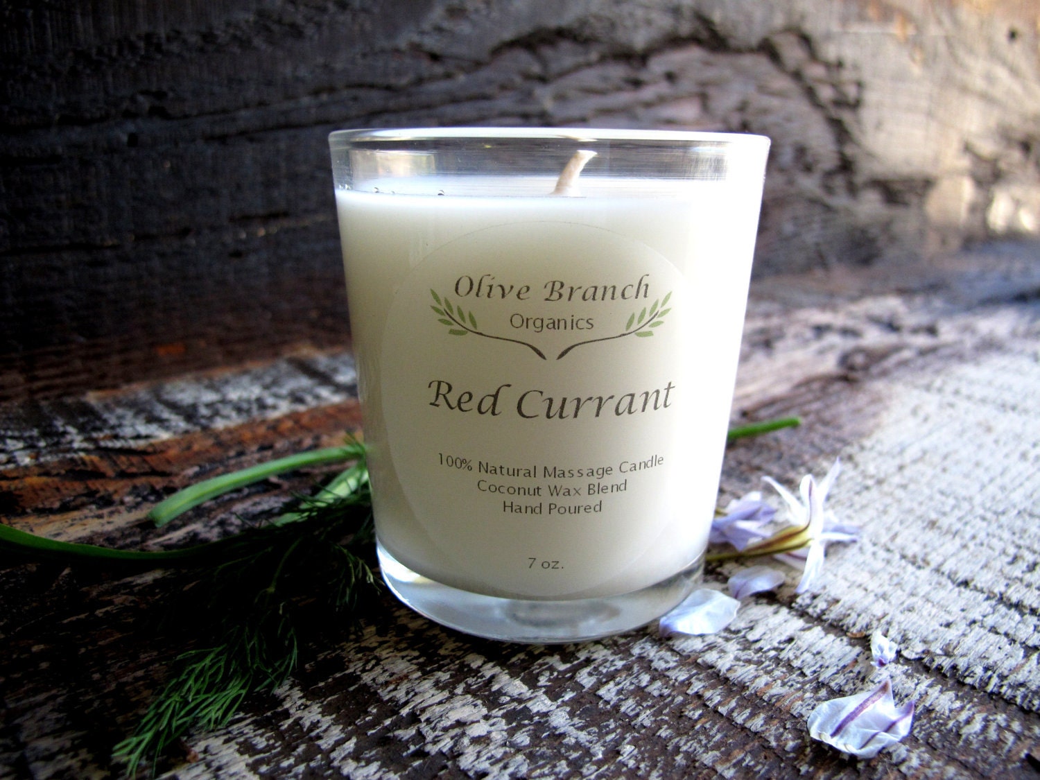 Organic Candle RED CURRANT Coconut Wax Essential Oils Vegan Etsy