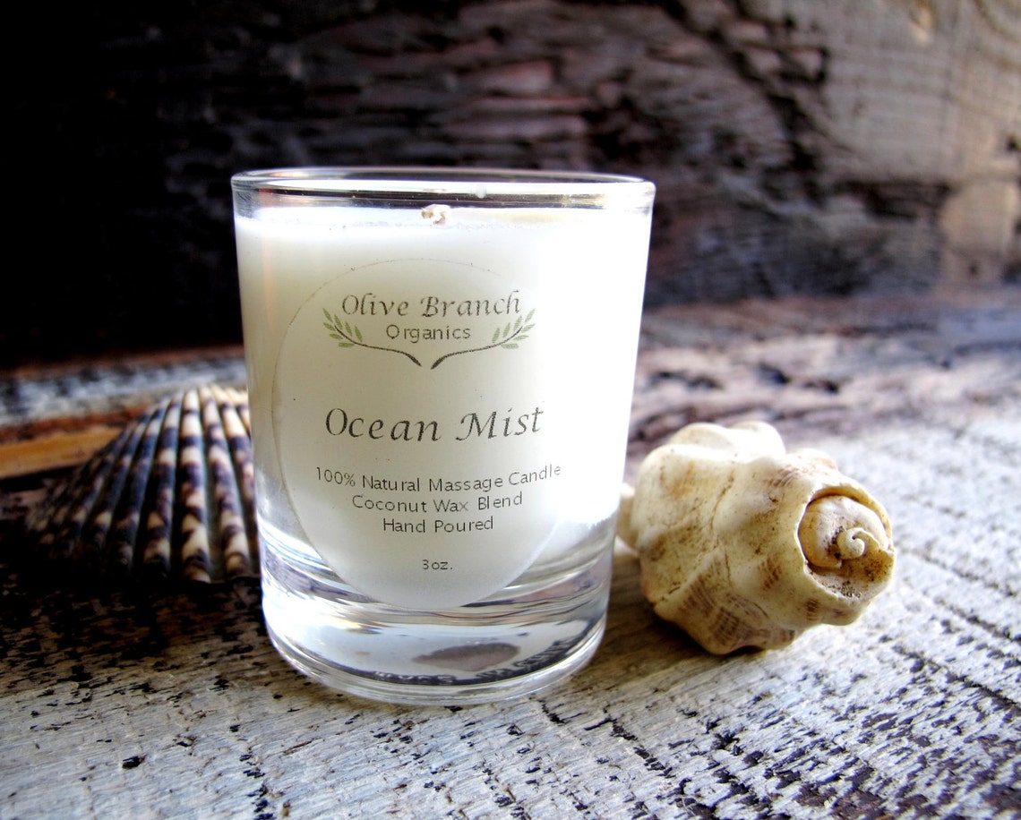 VOTIVE Candle Coconut Wax Massage Candle with Essential oils Etsy