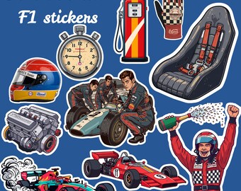 Autocollant Vintage Ligier Gitanes Formule 1 – Années 80 – Italie