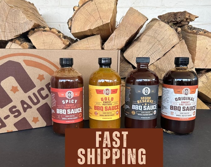 BBQ Sauce Gift Box for Men Who Have Everything Gift for Uncle Grilling Gift for Dad Foodie Gift for Fathers Day Gift for Pitmaster Gift Idea