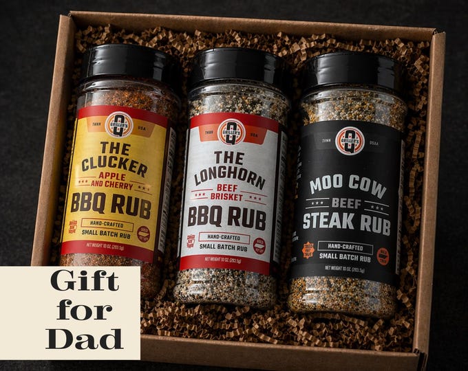 Dry rub gift set for groomsmen BBQ Gift Box Fathers Day Gift for stepfather handmade gift for grill lovers seasoning for grilled vegetables