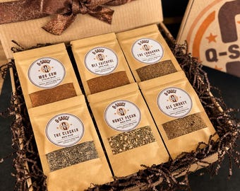 Zestaw przypraw do grilla, zestaw próbek ziół i przypraw, pudełko prezentowe dla zięcia, prezent urodzinowy dla przyjaciela, który uwielbia gotować