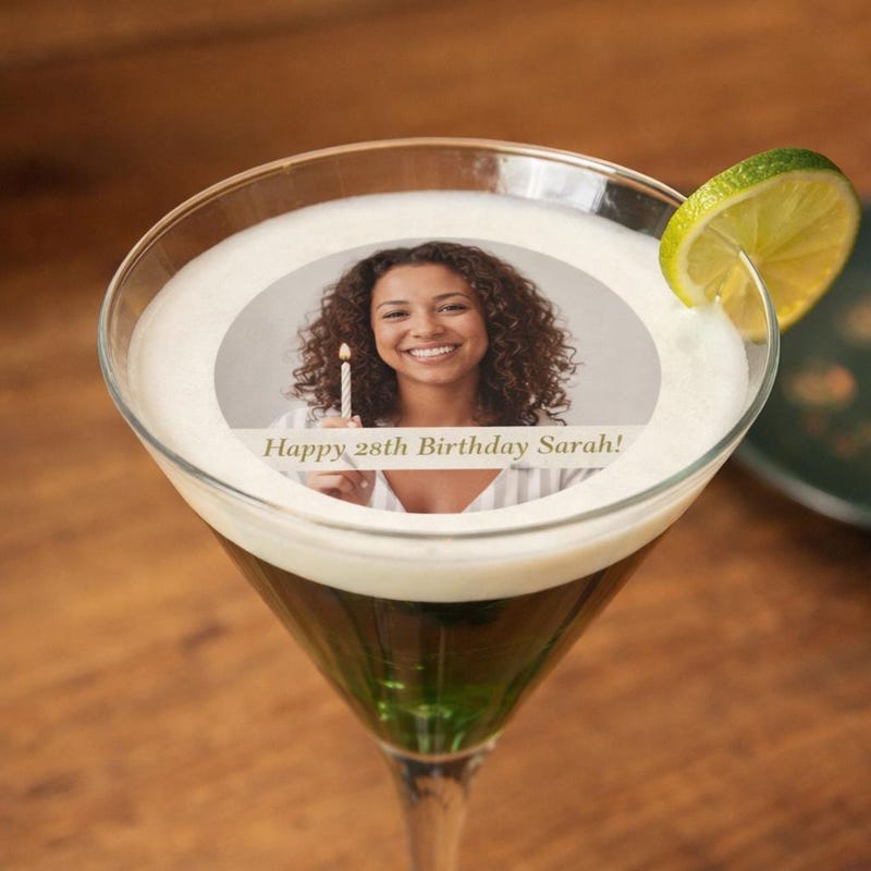 Gold Drinks Topper - Etsy