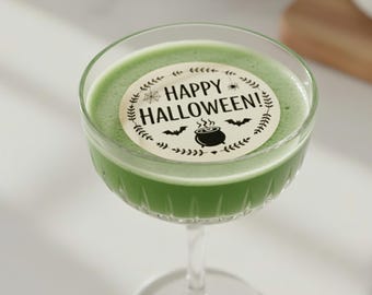 HALLOWEEN Edible Drink Toppers: Wafer Paper Cocktail GARNISH, SPOOKY Floating Drink Decor