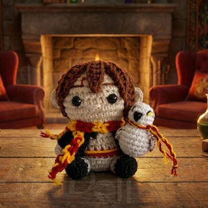 Harry The Wizard Iconic Amigurumi Serie | Magic-Inspired Crochet Collectible | Gift for Fantasy Lovers