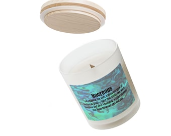 Coastal Candle Gift | Ocean-Inspired Self-Care Candle | Shimmering Décor for Dreamers and Sea Souls | 11 oz Nacreous Candle